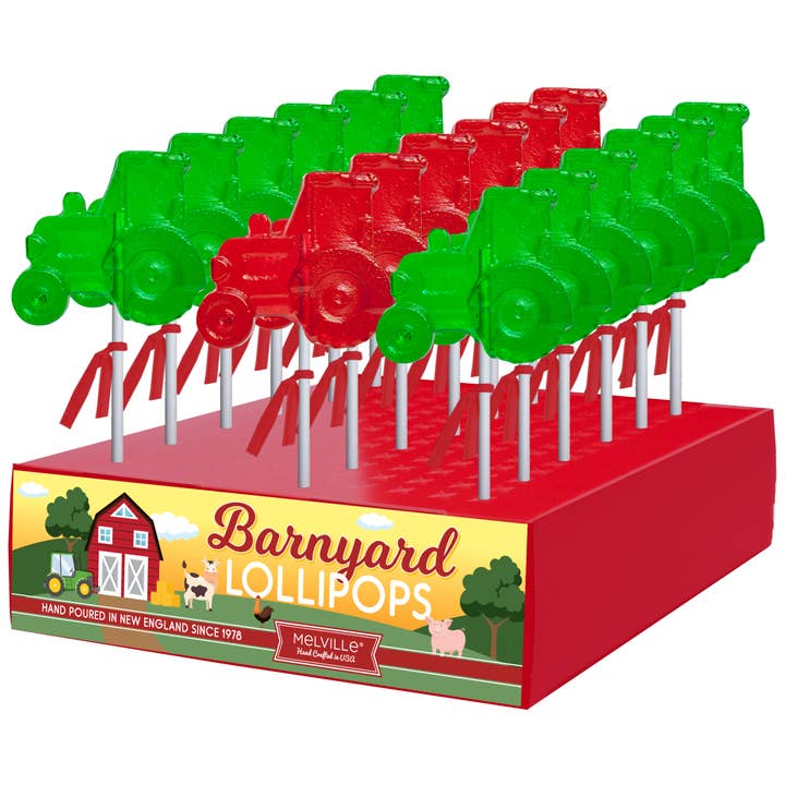 Melville Candy Company - Wholesale Lollipop - Barnyard Tractor Lollipops