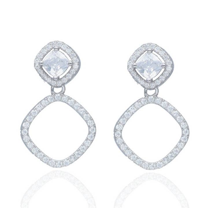 Sterling zilveren oorbellen Celebration voor wholesale door Las Joyas de Amanda