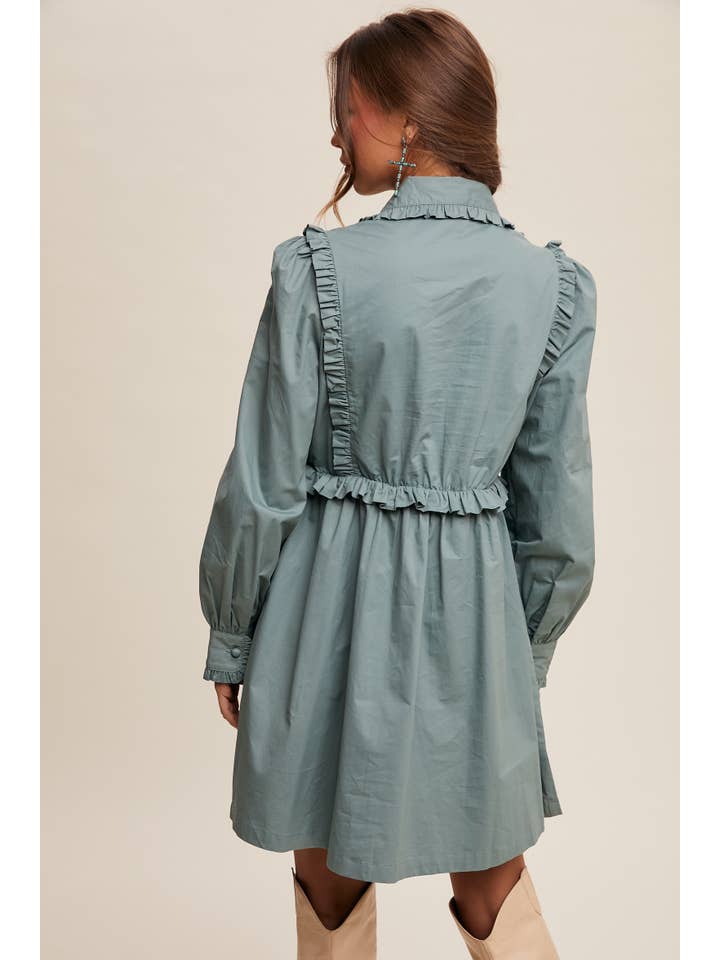 Listicle - Wholesale Dress – Women's - Floral Ruffle Mini Dress18