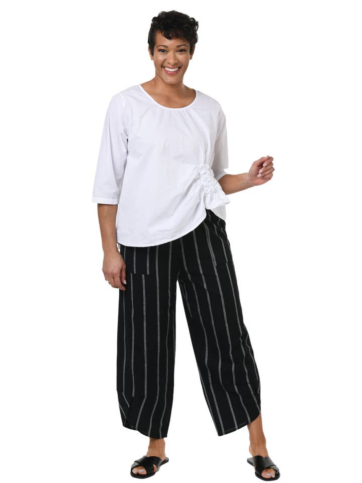Tulip Clothing - Wholesale Pants - Women's - CV323 Ariana Pant in Hinsdale Stripe