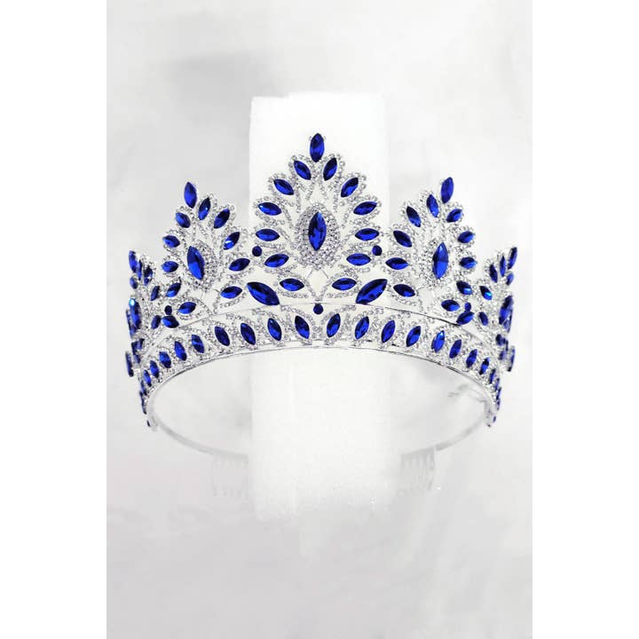 Chicas - Wholesale Tiara - Women's - One Size Fits All Metal Tiara With Rhinestones. HT93723