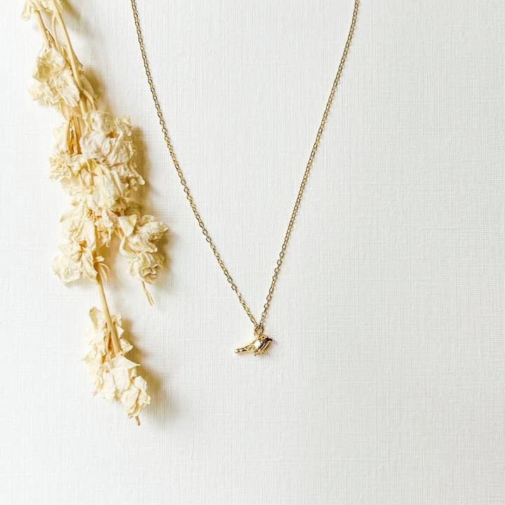 KARA | TOZER - Wholesale Pendant/Charm Necklace - Dainty Bird Necklace1