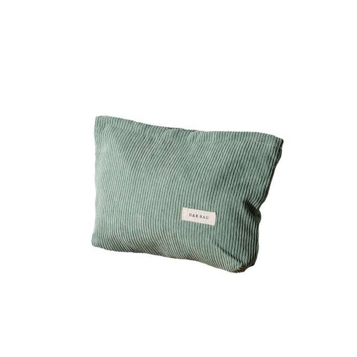 Dipped Shop - Wholesale Makeup/Cosmetic Bag - Simple Solid Color Corduroy Cosmetic Bag DPB1023