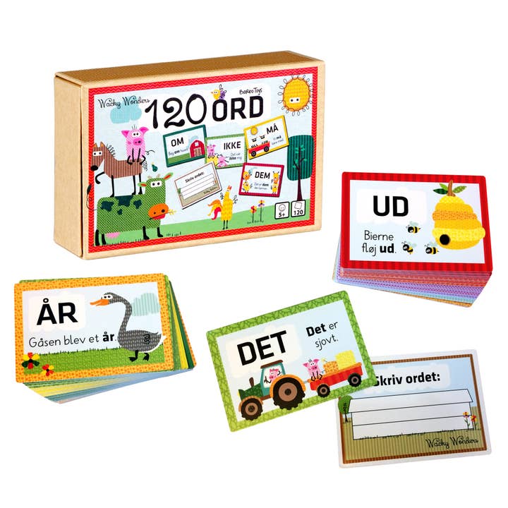 Wacky Wonders - 120 parole danesi più usate per la vendita all'ingrosso da parte di Barbo Toys