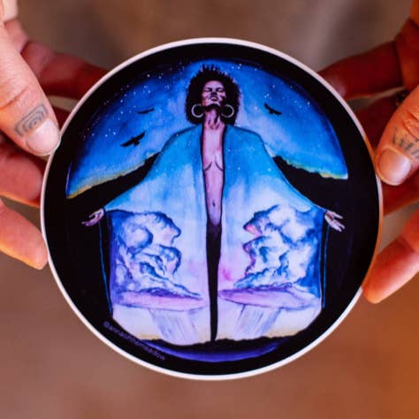 Autocollant en vinyle « Mother of Thunder » pour la vente par Anna Of The Meadow
