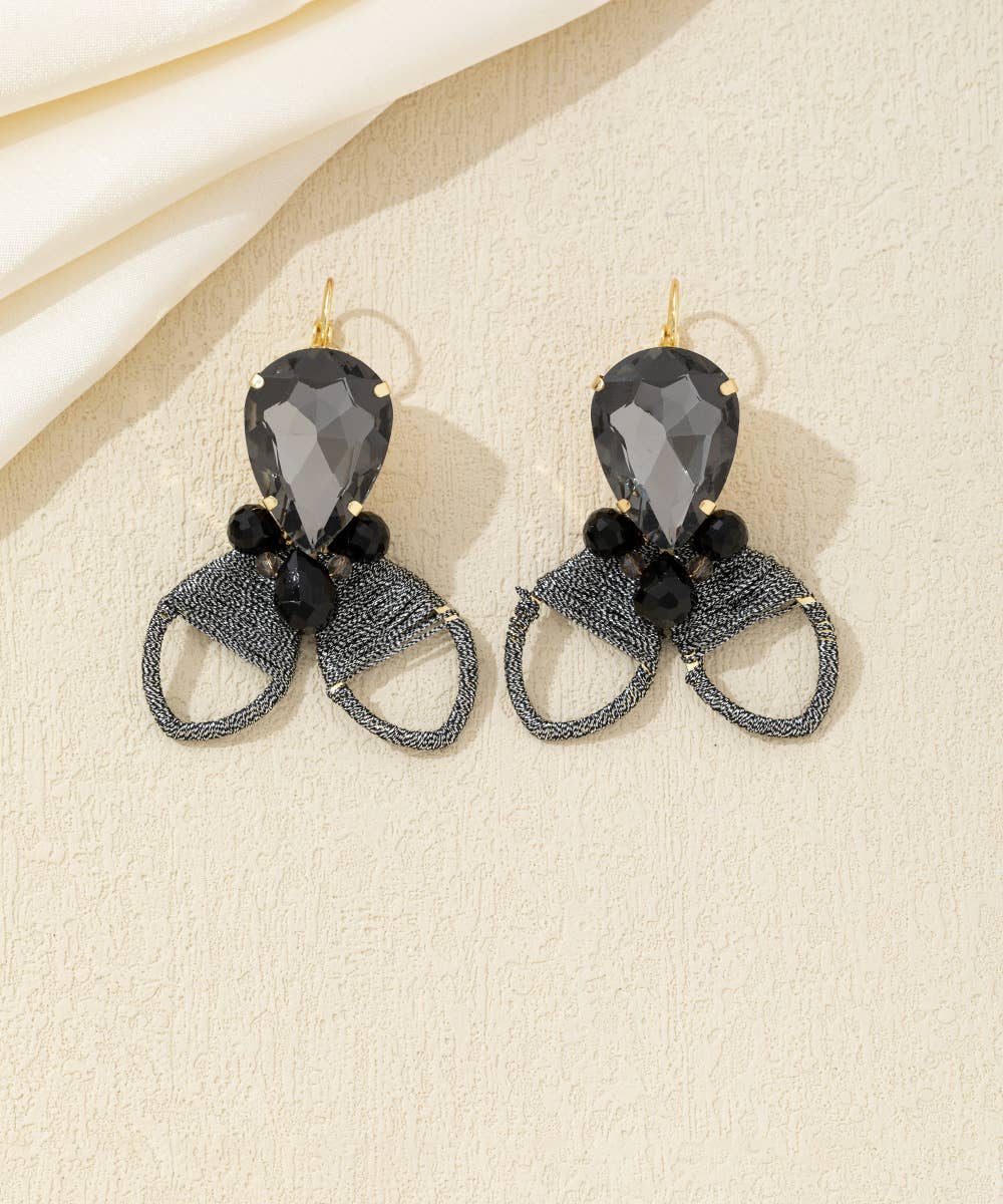 Blossom bijoux - Wholesale Dangle Earrings - Crystal Knot Sleeper Earrings – 26AHBOL0300