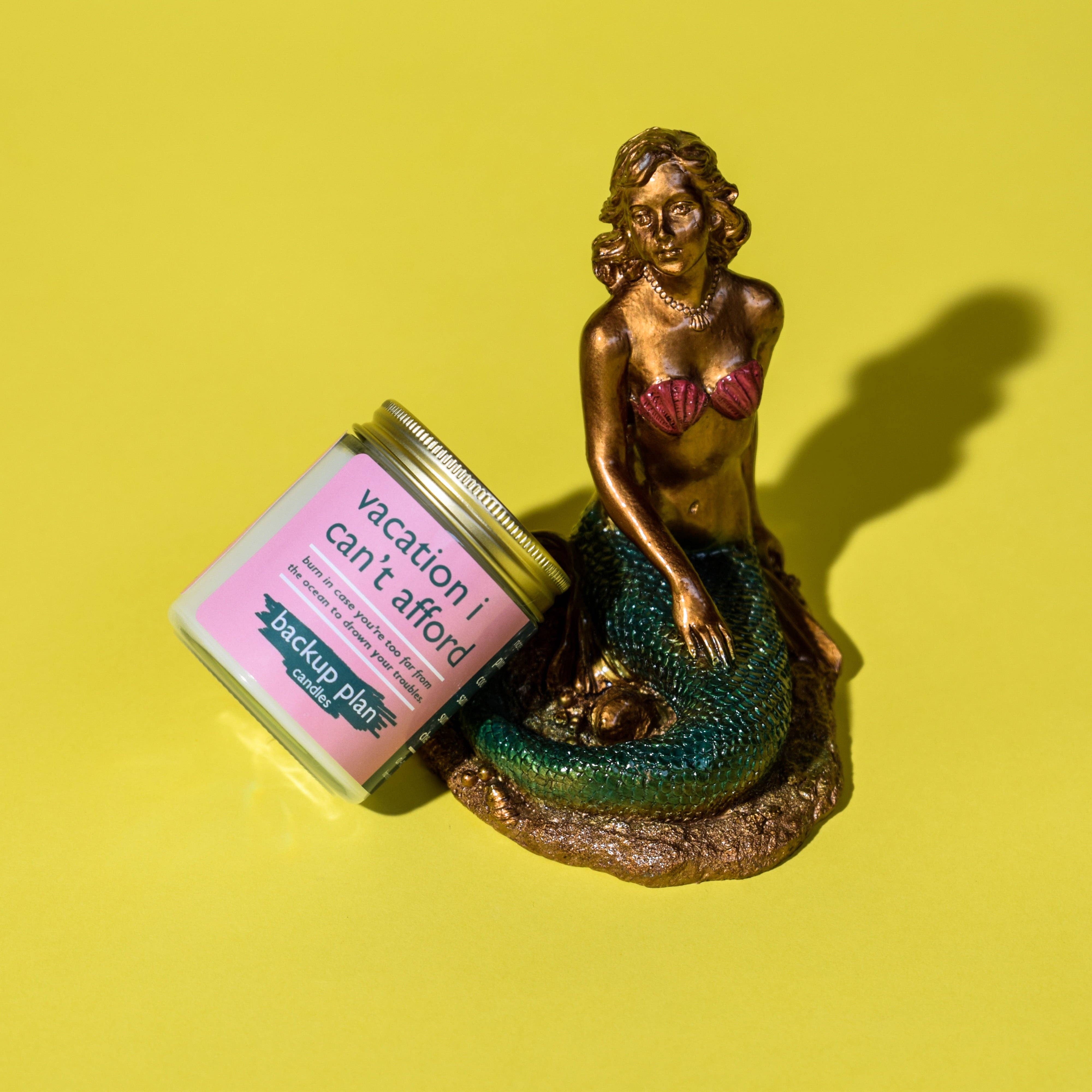 Backup Plan Candles - Wholesale Jar/Filled Candle - vacation i can't afford9
