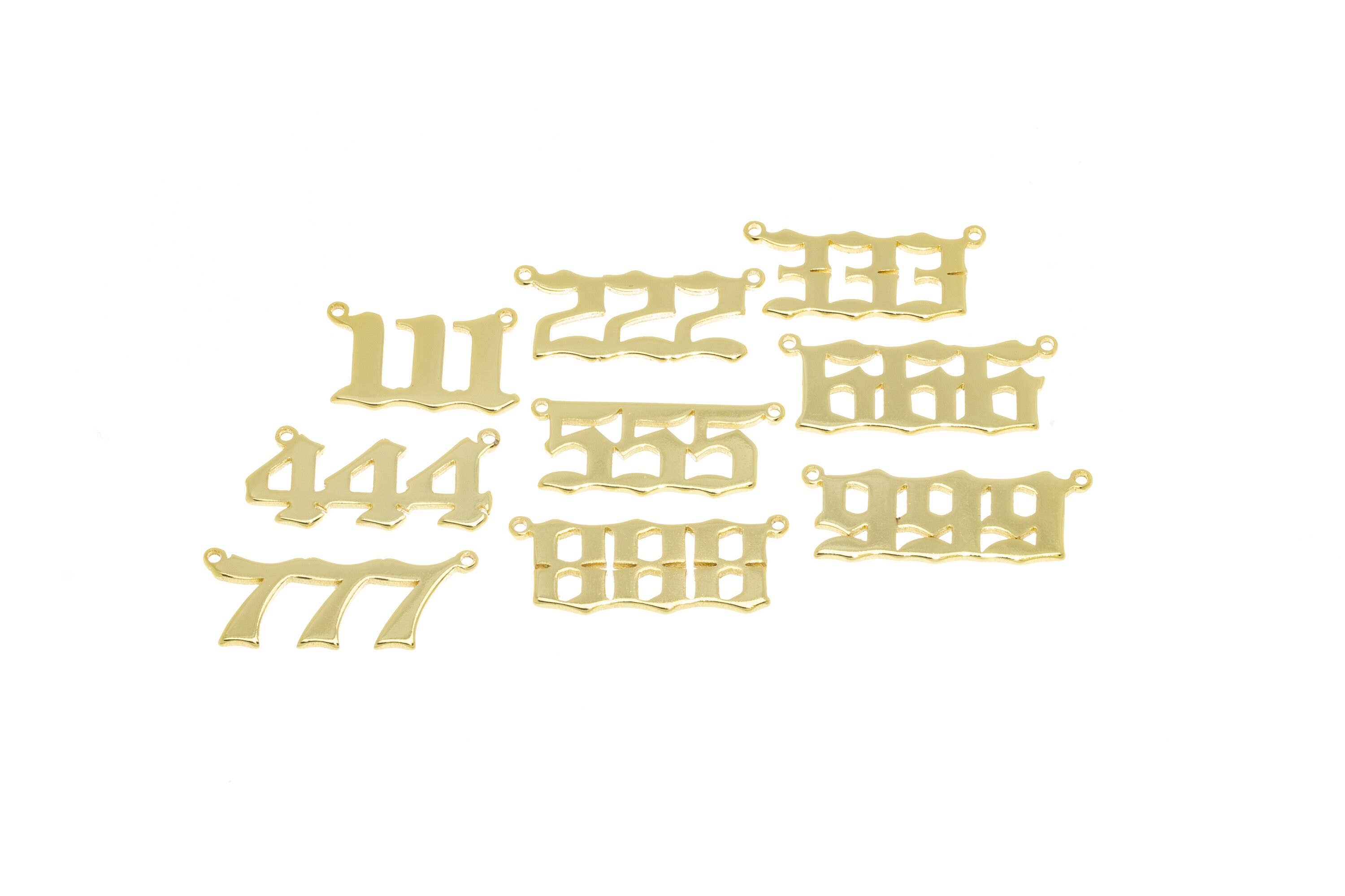 Jewel Pledge - Wholesale Individual Charm/Pendant - Angel Number Connector Charm for Necklace Making CNG0241