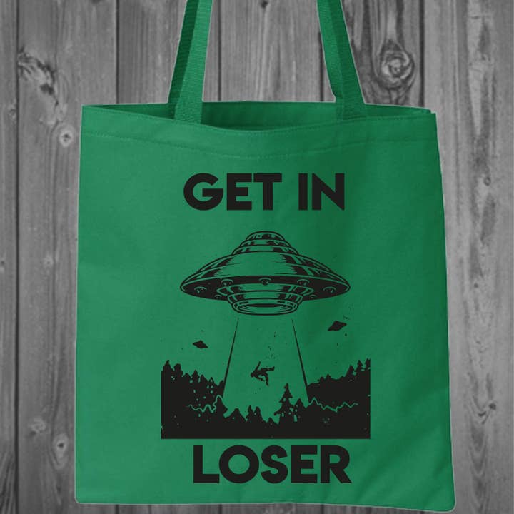 Get In Loser Tote Bag for wholesale by Blaspheme Boutique