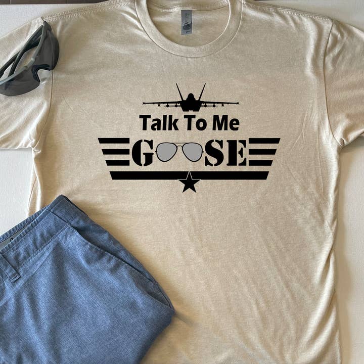 Tal med mig gås T-shirt (stil 1) for engroshandel hos Shea's Chic LLC