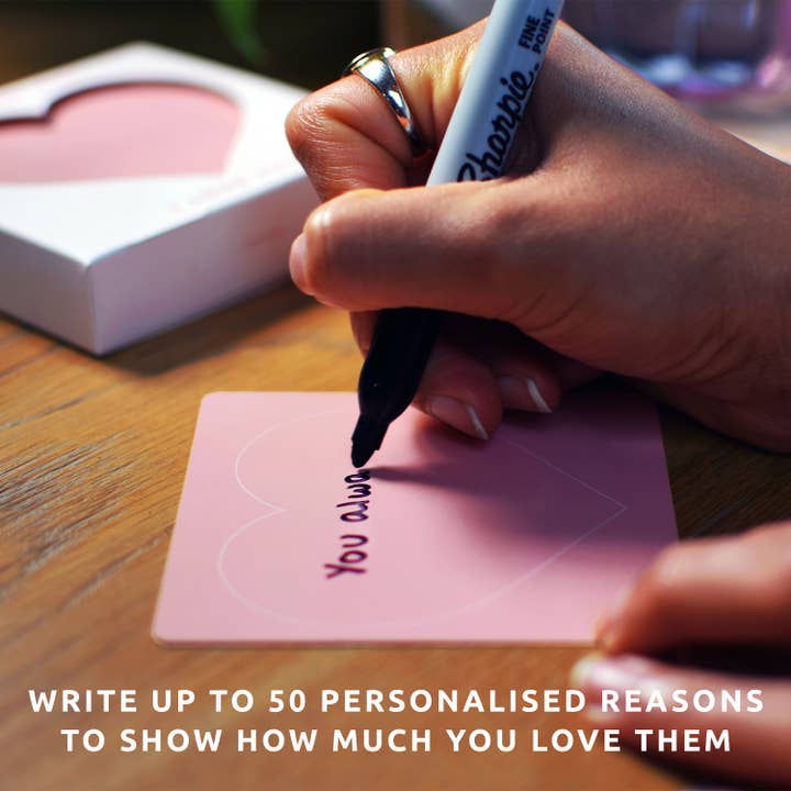 Pikkii – wholesale Kärlekskort – Reasons Why I Love You – Personlig presentask till mors dag2