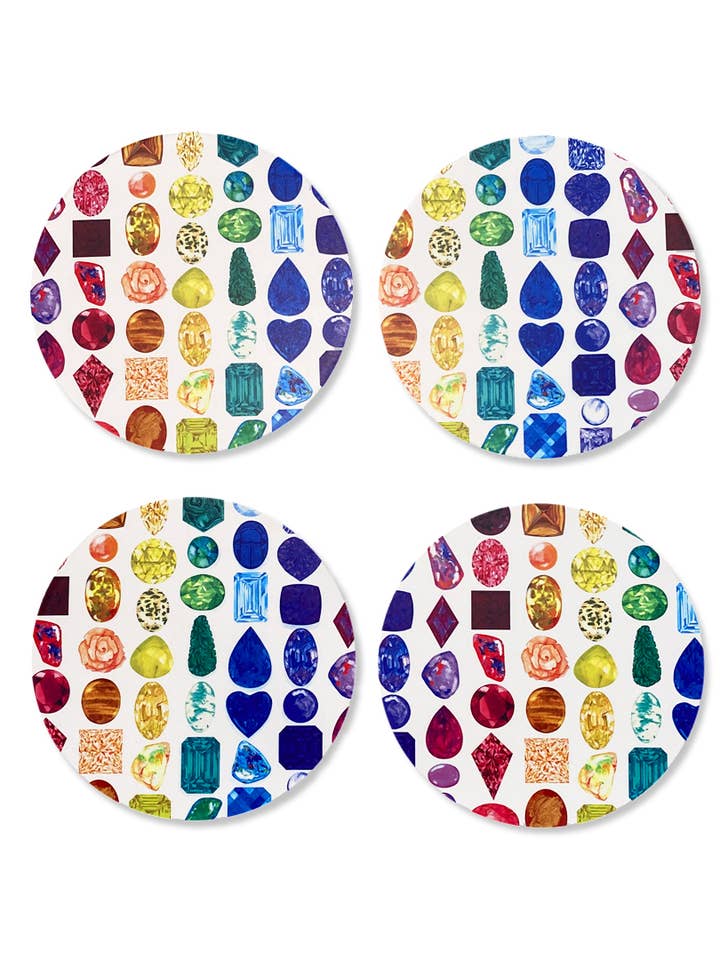 Regnbåge ädelsten Coaster Set för wholesale av Juler's Row
