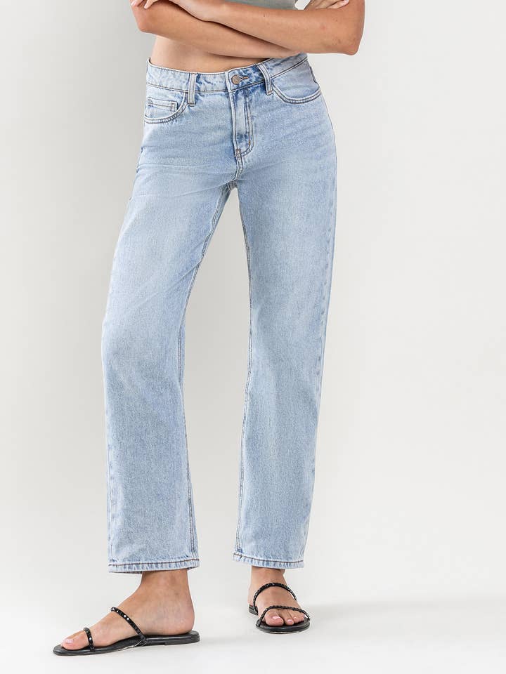 HIGH RISE ANKLE STRAIGHT JEANS LV1131 for wholesale by Lovervet by VERVET