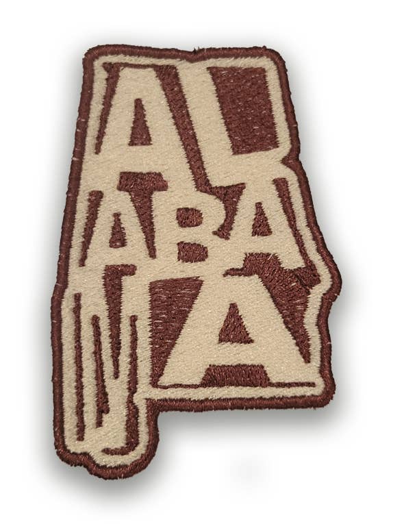 Alabama State Iron-on Patch for wholesale by Soil Comforts