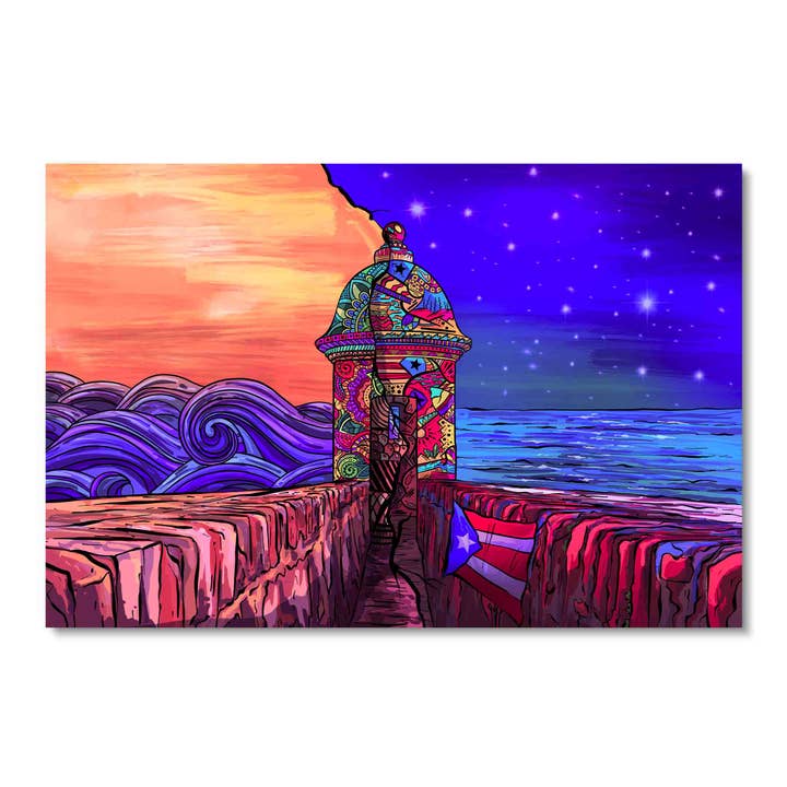 El Morro Guard Tower I, Acrylic Wall Art for wholesale by ART BLVD