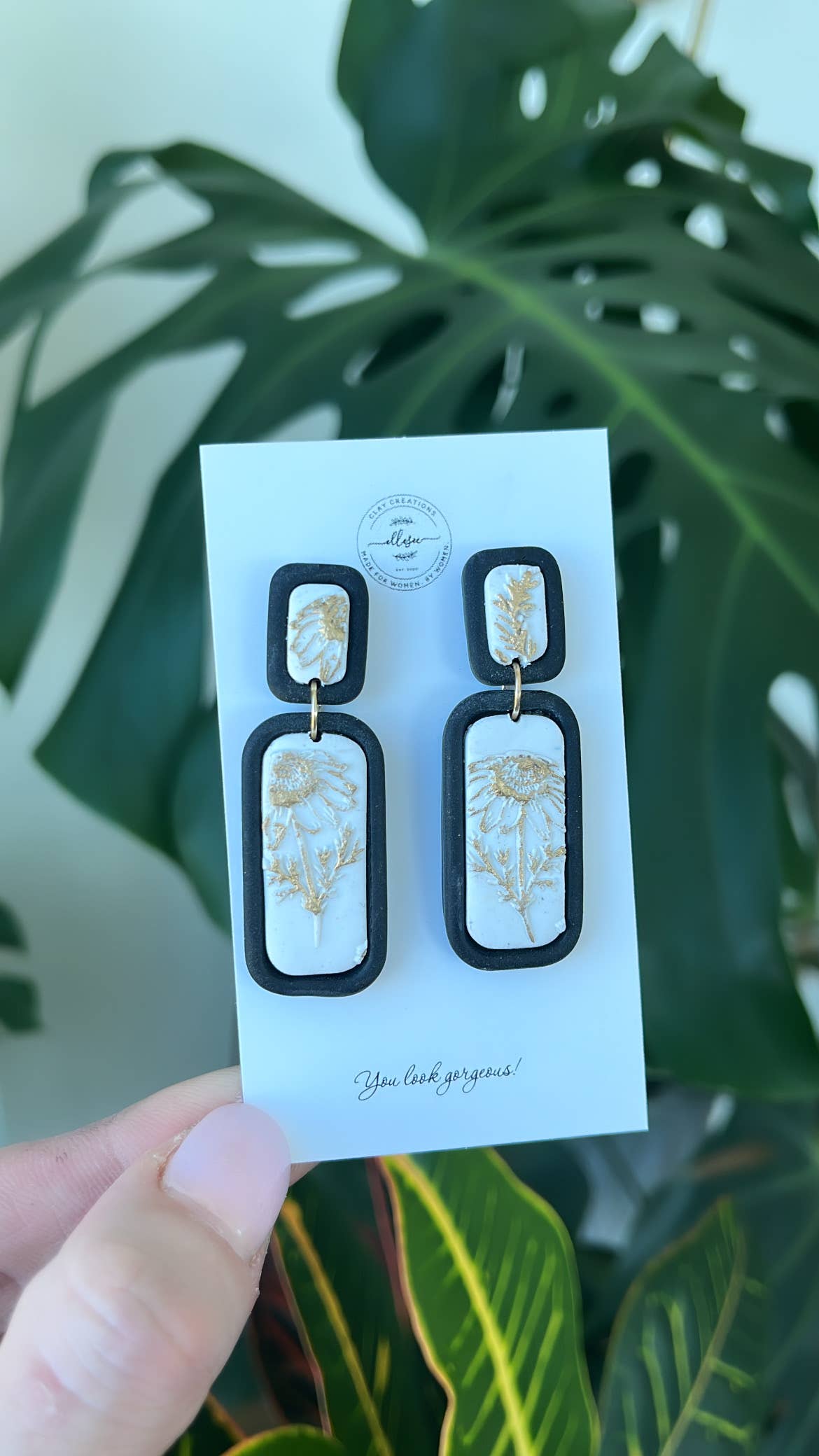 ElleseeWomen - Wholesale Dangle Earrings - Sarah Sunflower Dangles1