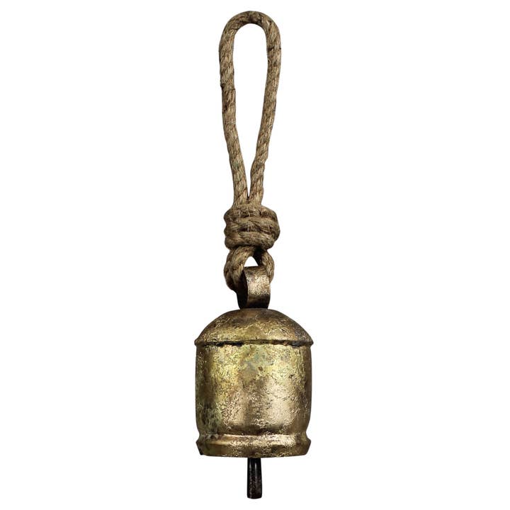 HomArt - Wholesale Bell - Chauk Bell with Rope Hanger, Brass - Sm