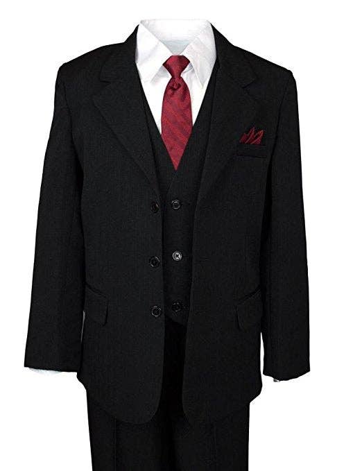 b-one inc - Vente Costume – enfant - Costume cinq pièces à fines rayures à 3 boutons pour garçons RFL-ST8881