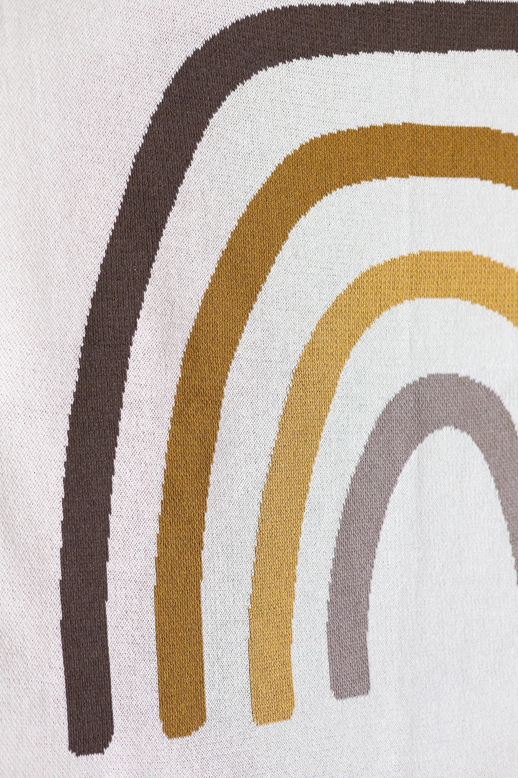 Modern Burlap - Vendita all'ingrosso Plaid - Prodotta negli Stati Uniti | Coperta in maglia arcobaleno | 3 colori10