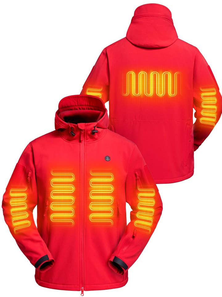 Antarctica Outdoors - Wholesale Jacket – Men's - ANTARCTICA GEAR Heated Jacket for Men and Women, Winter Coat Soft Shell Heating Hood Jacket