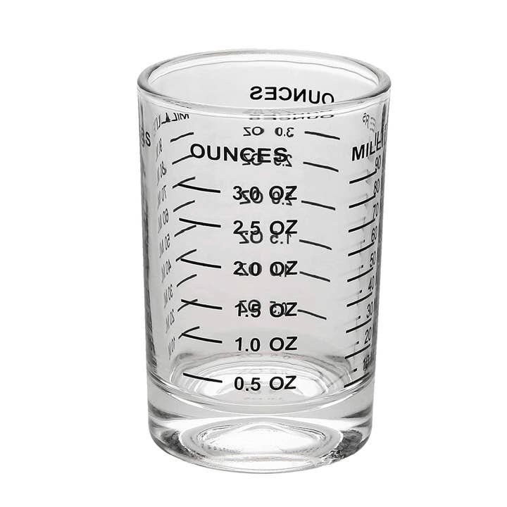 Shot Glass with Measurement Markings - 3 oz/90 ml for wholesale by Oggi