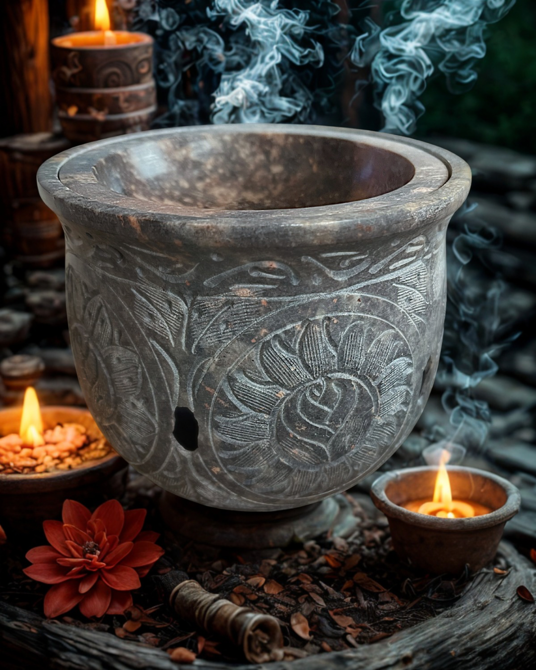 Arhomie - Wholesale Incense Holder - Large Soapstone Incense Burner1