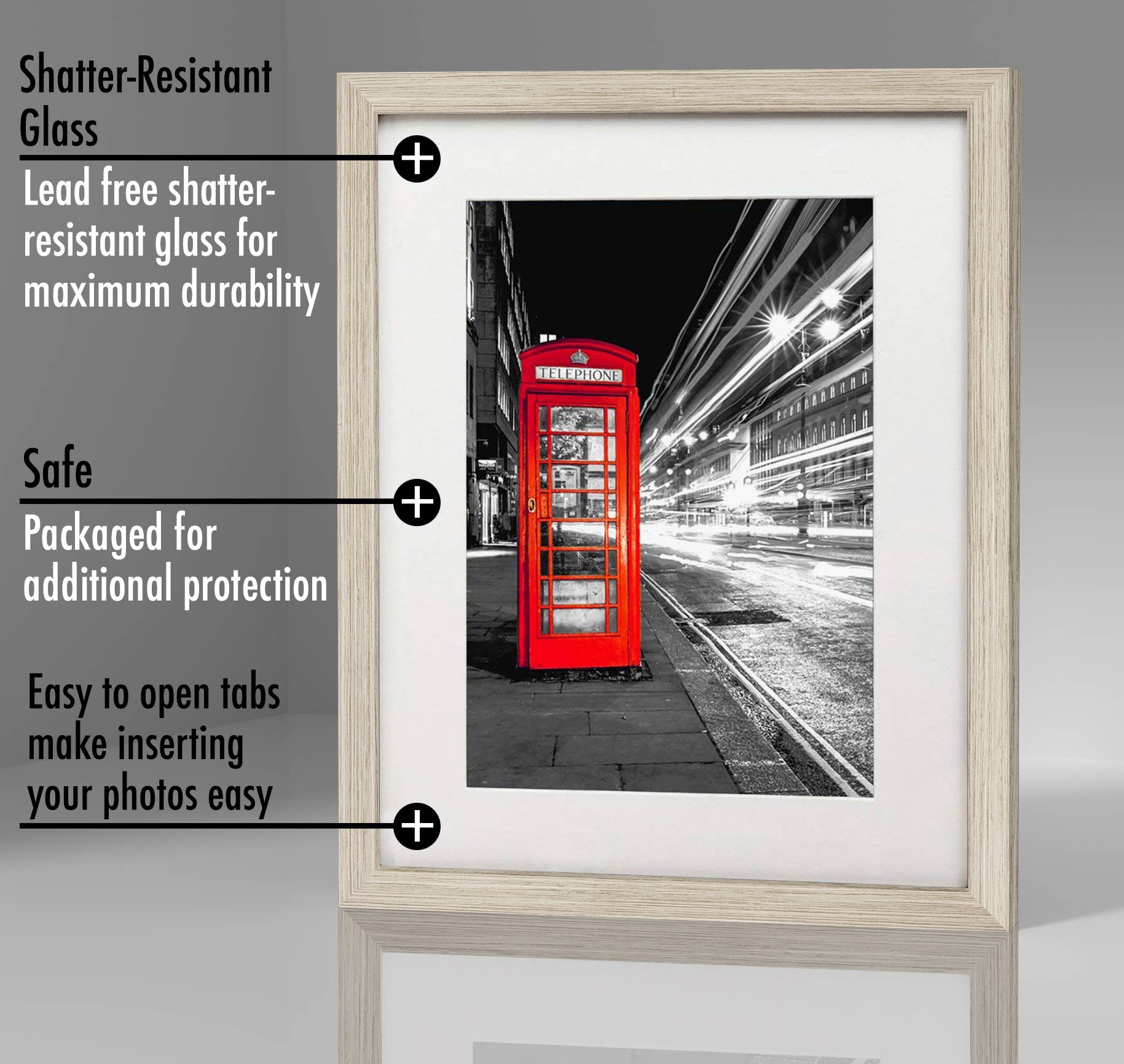 Americanflat - Wholesale Picture Frame - Americanflat Picture Frame with Mat Standard Molding118