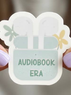 Audiobook Era Vinyl Sticker for Book Lovers| bookstores-gift for wholesale by TheHappyArchive