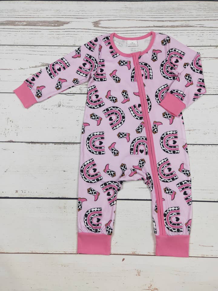 Botas de bebé con estampado rosa con cremallera para venta al por mayor de sassy kids palace