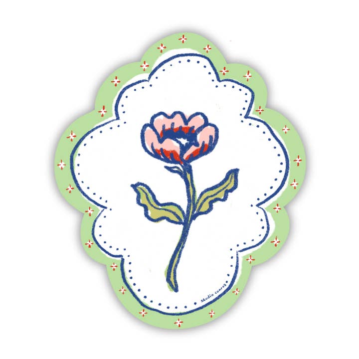 Little Bloom Die-Cut Sticker for wholesale by Studio Conroy