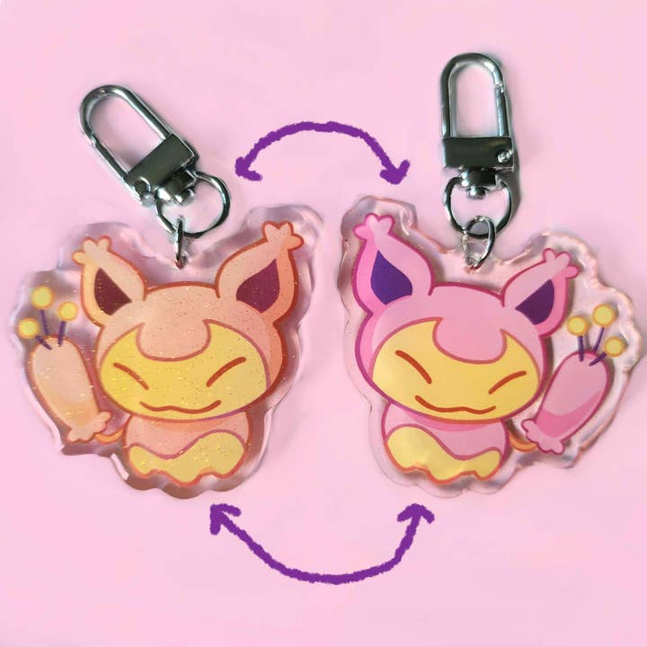 Skitty Keychain for wholesale by Dizzy Leopard Shop