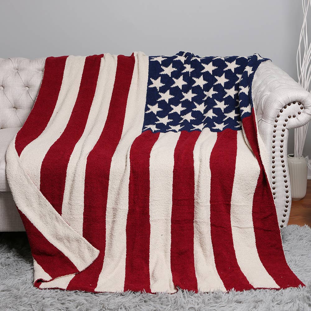 Sensibling Corp. - Wholesale Throw Blanket - American Flag Reversible Throw Blanket
2