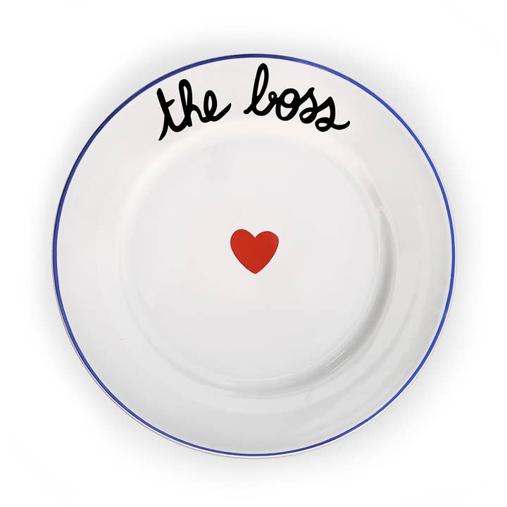 Pied De Poule - Wholesale Decorative Plate/Dish/Bowl - LA FAMILLE S'ÉLATE PLATE - The Boss3