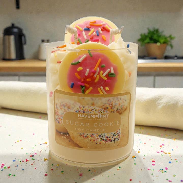 🍪 Sugar Cookie – Decorative Candle for wholesale by Havenpoint Candle Company