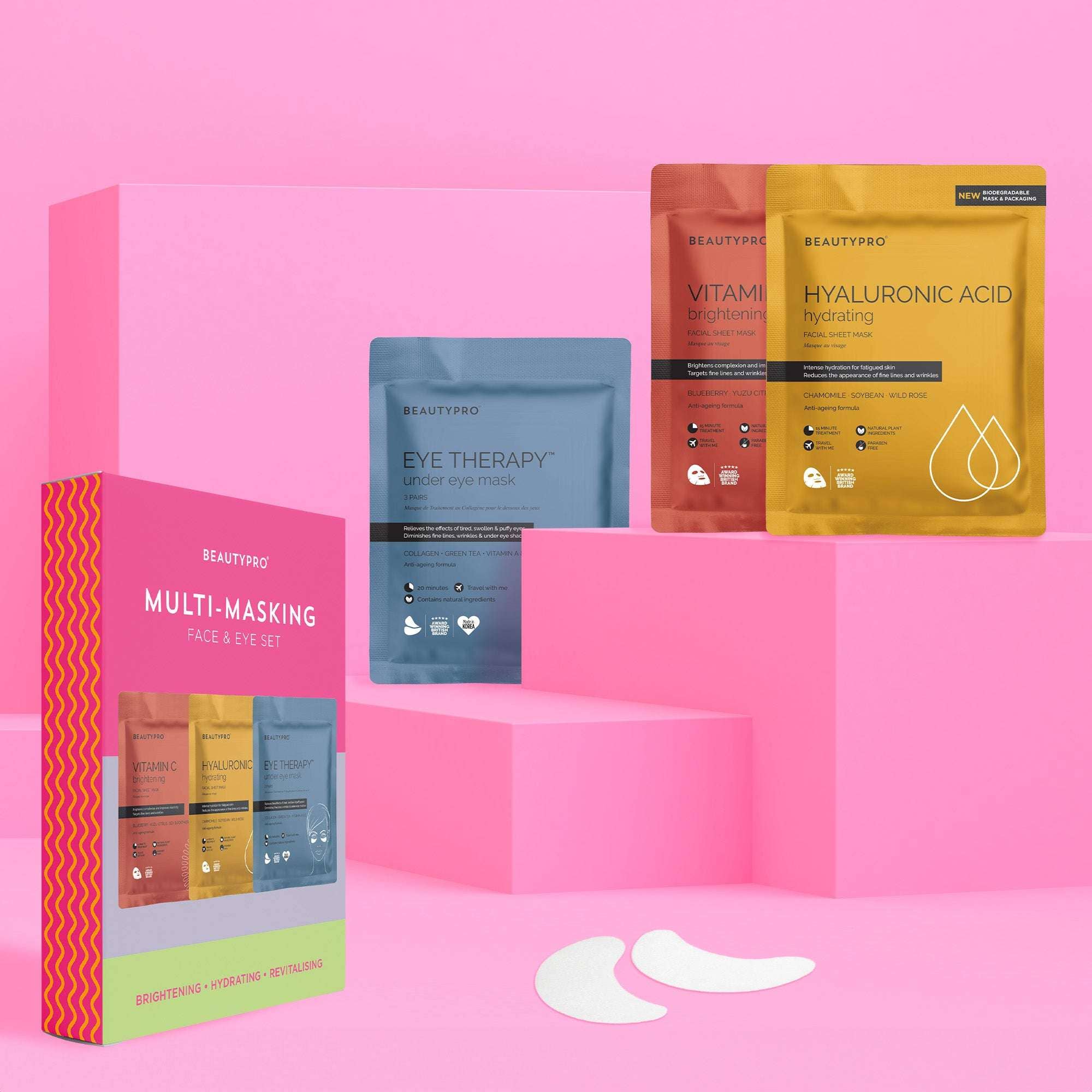BEAUTYPRO – wholesale Skincare face mask – MULTI-MASKING FACE & EYE SET1
