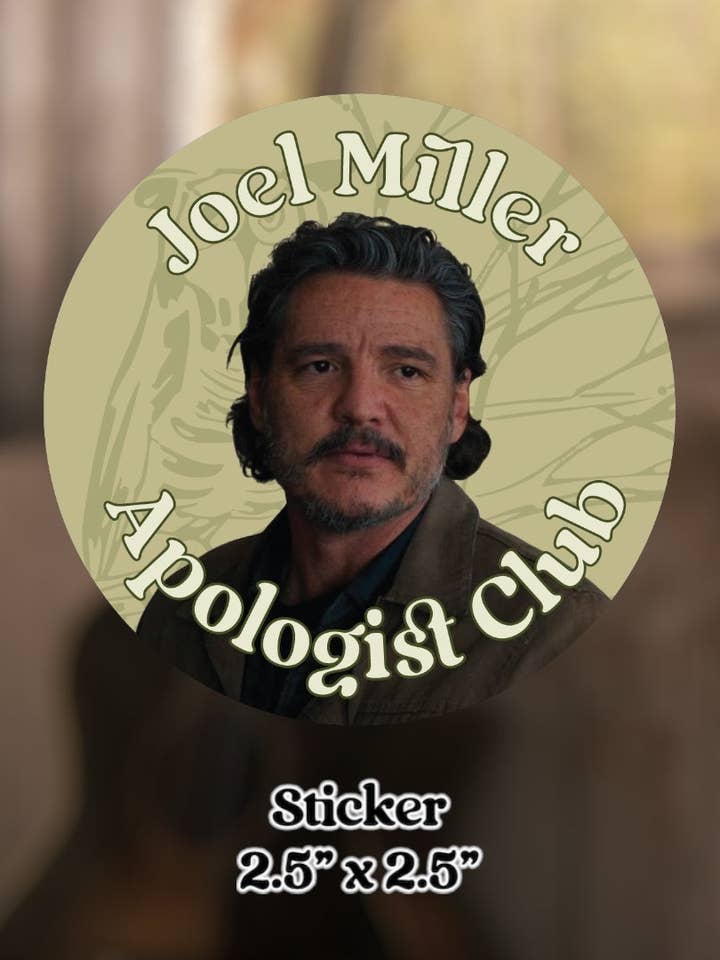 Joel Miller Apologist Club Sticker for wholesale by Studio Nena