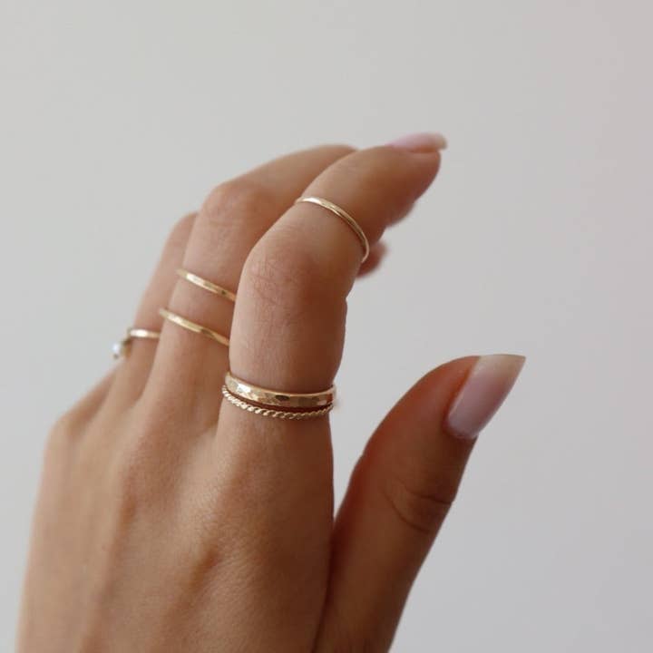 Minimal Midi Ring for wholesale by Token Jewelry