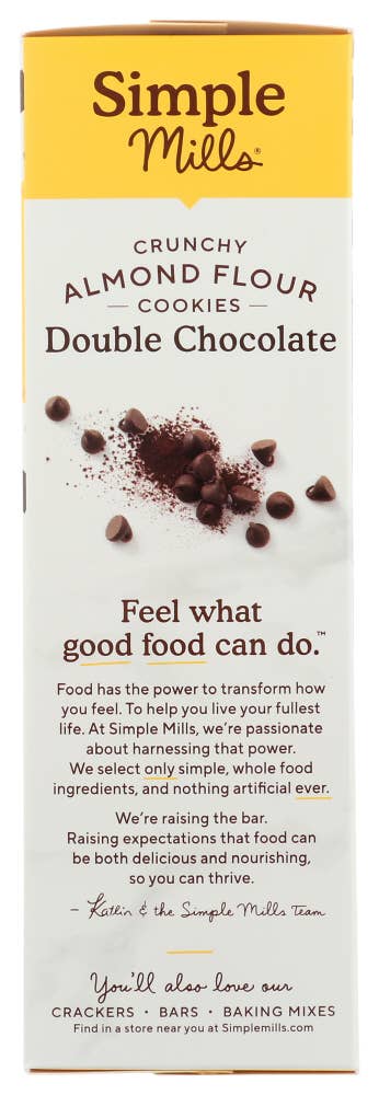KeHE Distributors, LLC - Wholesale Cookie - Simple Mills Cookies Crunchy Double Chocolate 5.5 oz1