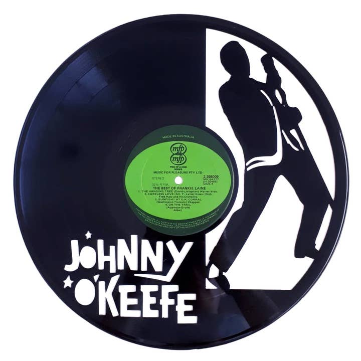 Broken Record - Wholesale Wall Accent - Vinyl Record Art - Johnny O'Keefe