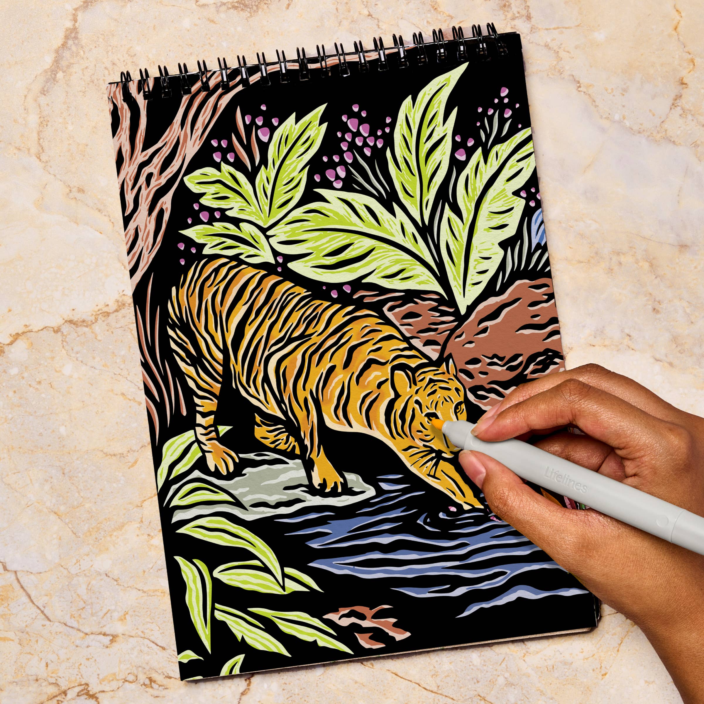 Lifelines - Wholesale Retailer Sample - Beauty & Wellness - FlowArt - Hidden Pattern -Animals 4