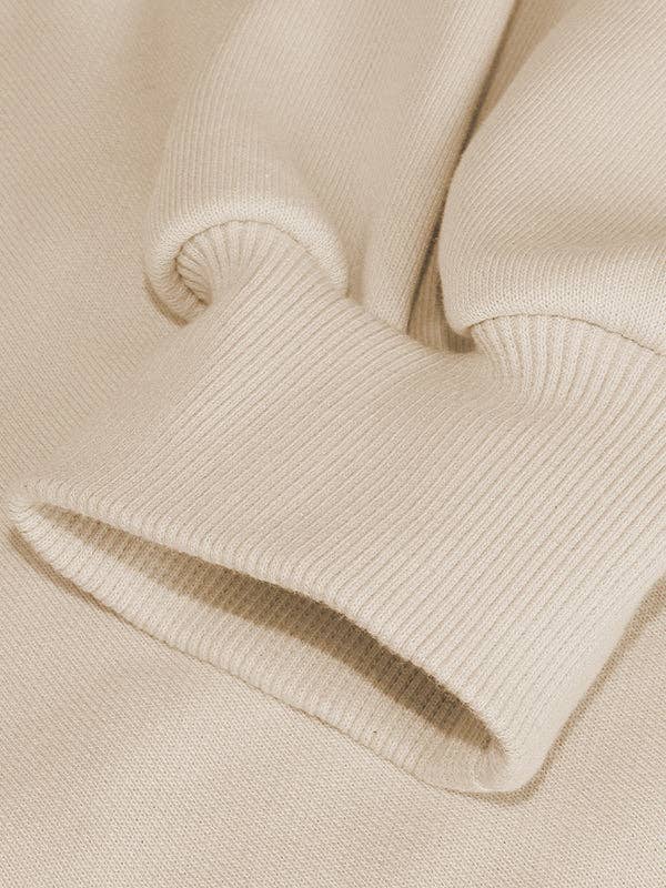 UZ Wholesale Store – Engroshandel Hoodie – Kvinder – Løs hættetrøje med snoretræk, kløft, lynlås og puffede ærmer17