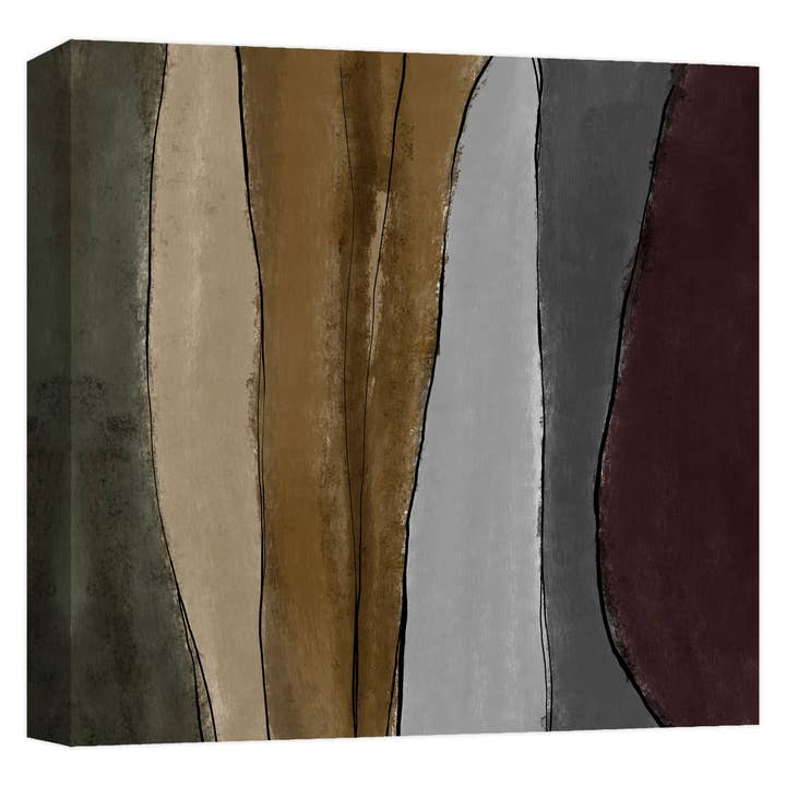 Earth Geode Décoration murale sur toile 22 x 22 po pour la vente par PTM Images