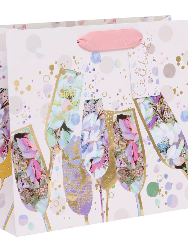 Celebrate Glasses Landscape Large Bag for wholesale by Ballyhoo