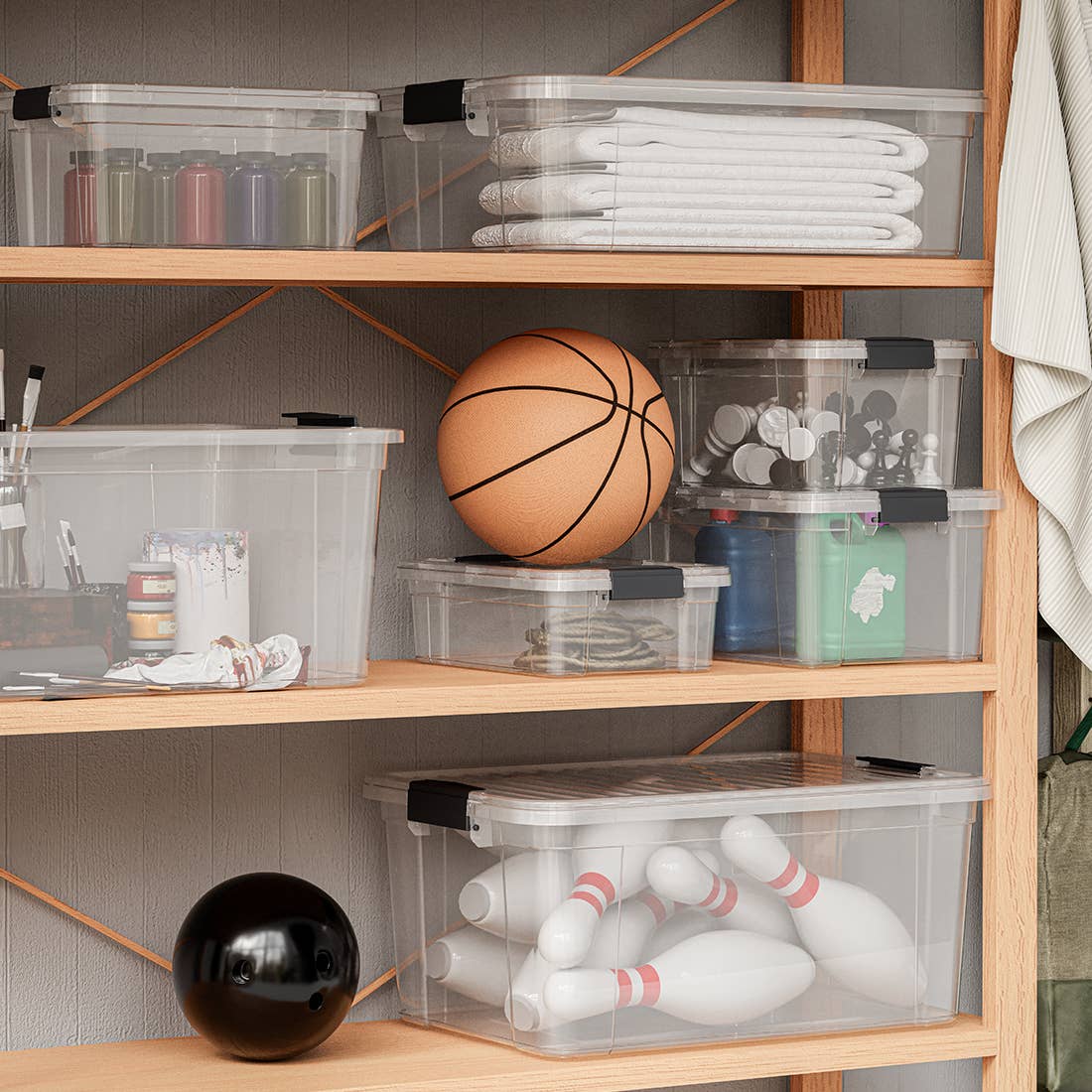 Superio Brand - Wholesale Storage Bin - Superio Clear Closet Storage Organizing Container, 46 Liter4