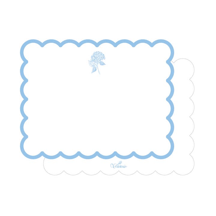Surcie - Wholesale Stationery/Notecard Set - Hydrangea Stationery Set