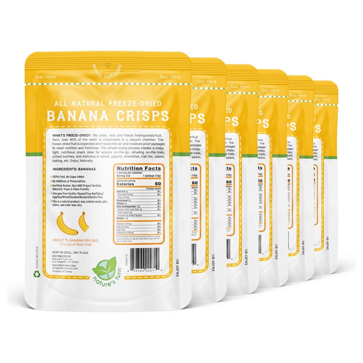 Nature's Turn - Wholesale Dried/Dehydrated Fruit - Freeze-Dried Banana Crisps9