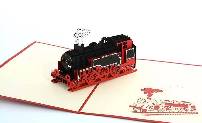 Henry Pop Up Cards - Wholesale Everyday Greeting Card - Steam Train 3D 14