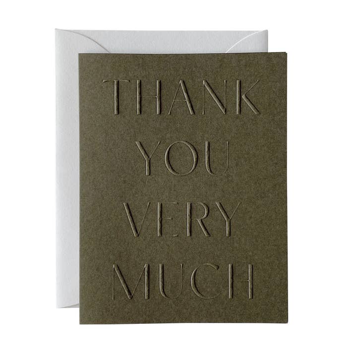 Jaymes Paper - Wholesale Thank You Card - Thank You No. 101