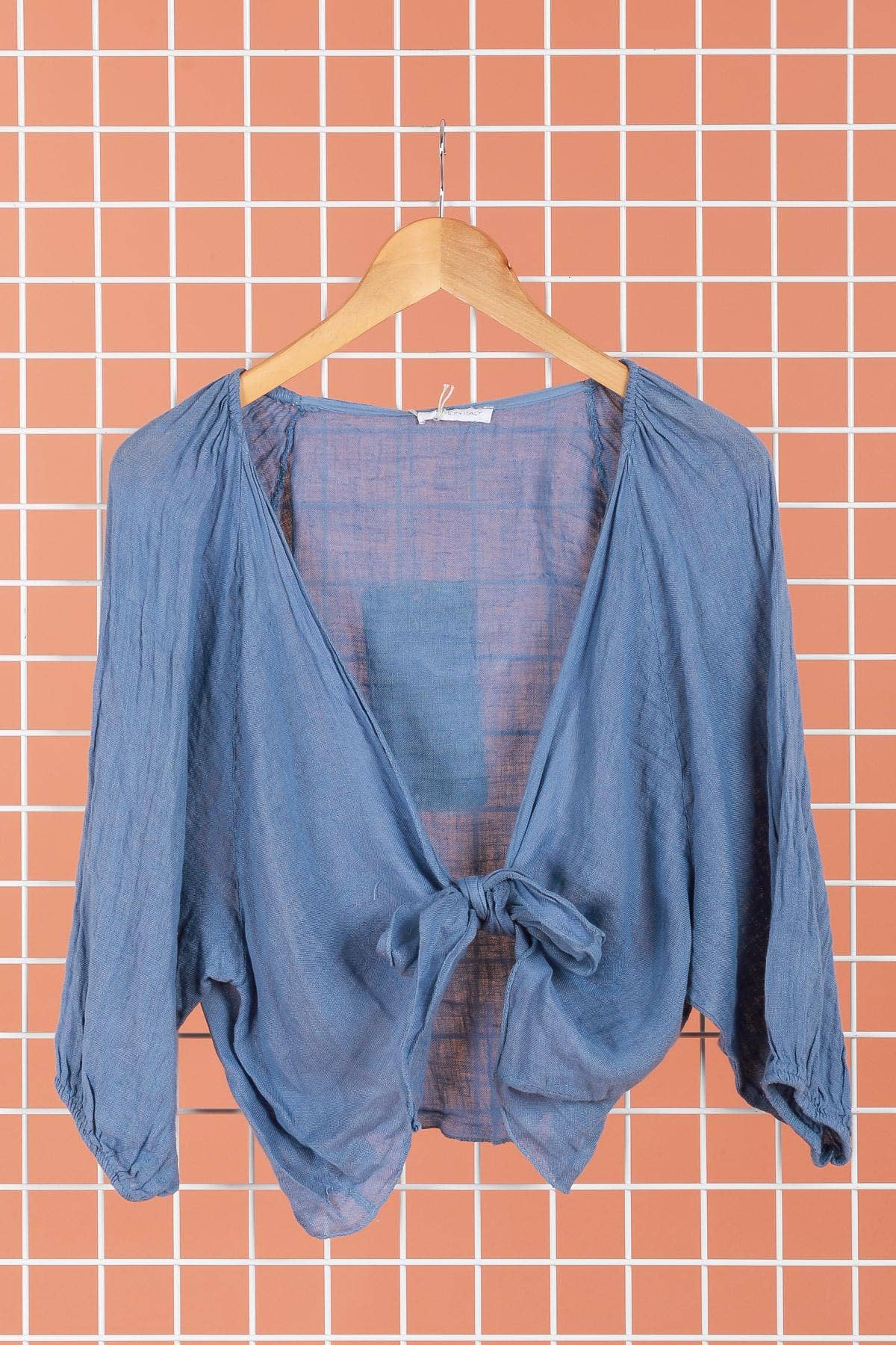 la maison des fibres naturelles - Wholesale Blouse - Dames - Linnen overslagtop 621286 van 100% linnen21