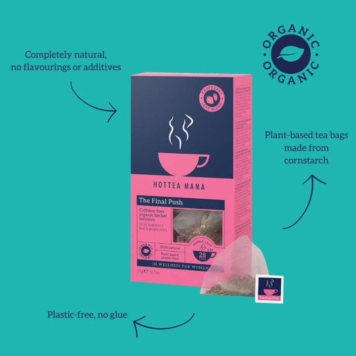 HOTTEA MAMA – wholesale Nursing tea – Maternity – Organic The Final Push Raspberry Leaf Tea2